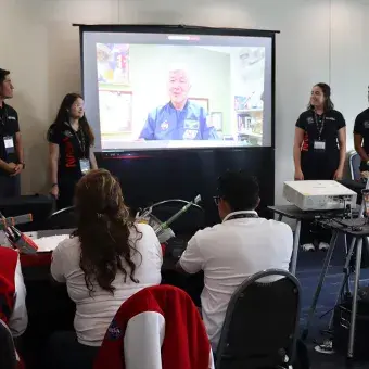 Estudiantes del Tec campus Cuernavaca impartieron un taller en la Space Exploration Educators Conference 2026 de la NASA en Houston, compartiendo competencias STEM y de exploración espacial.