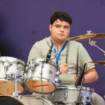 Baterista presente en This is my music 2026 del Tec de monterrey campus Laguna