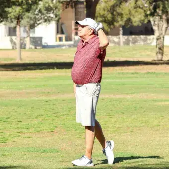 Golfista participando en Torneo de Golf EXATEC Blue Open 2026 del Tec de Monterrey campus Laguna