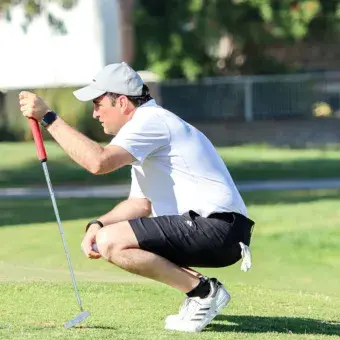 Golfista participando en Torneo de Golf EXATEC Blue Open 2026 del Tec de Monterrey campus Laguna