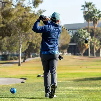 Golfista participando en Torneo de Golf EXATEC Blue Open 2026 del Tec de Monterrey campus Laguna